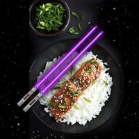 Toys Glowing Light Saber Chopsticks Detachable Reusable LED Chopstick Washable Luminous Chopstick Party