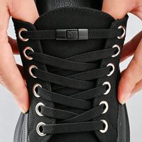 8mm No Tie Elastic Shoelaces with Press Lock, Flat Lazy Laces for Kids Adults Sneakers, Black White Gray Optional