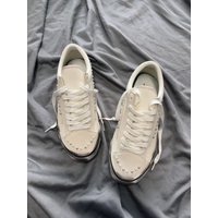 Premium Old Skool 36 White Pearl Stained Low-Top Unisex Street Fashion Sneakers Worn-In Look Casual Shoes for Youth