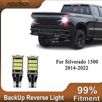 2Pcs LED Reverse Backup Light Bulbs 6000K White For Chevrolet Chevy Silverado 1500 2014-2022 2015 2016 2017 2018 2019 2020