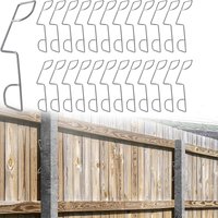 25pcs Stainless Steel Fence Plate Clamp Fixing Clamp Panel Fastener Garden Shockproof Tool