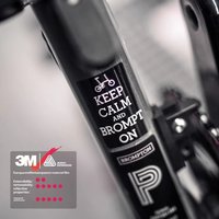 Keep Calm and Brompton on Bicycle Sticker for Bicycle Frame Top Tube DIY Waterproof Cycling Decals Road Bikes Frame Stickers