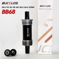 BUCKLOS BB68 Bike Bottom Bracket Square Taper MTB Road Bicycle BB Bottom Bracket BSA 68 110.5/113/116/118/120/122.5/124.5/126mm