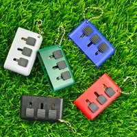 3 in 1 Golf Club Cleaning Brush, Portable Groove Cleaner for Wedge & Putter, Golf Training Accessories Tool