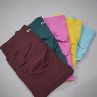 DF-LOGO Women High Waist Yoga Shorts Scrunch Butt Lift Squat Proof Push Up Workout Shorts Gym Running Fitness Athletic Shorts