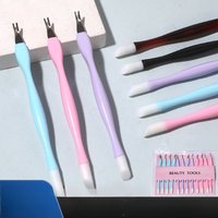 5PCS Double-Ended Cuticle Pusher&Press Stick – Stainless Steel Nail Care Tool for Manicure/Pedicure Professional Cuticle Remover