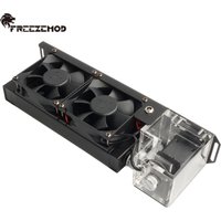 FREEZEMOD Mini Water-cooled Heat Dissipation Module 160mm Radiator 2000RPM 8cm Double Fan AIO Module SLMZ-Z-T