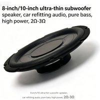 8/10 Inch Passive Underseat Car Subwoofer Ultra Thin Under Seat Bass Speaker