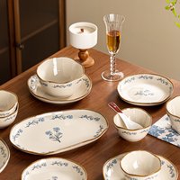 High Appearance Dishes, Household New Japanese Ceramic Tableware, Bowls, Plates, Chopsticks, Gift Plates, Ceramic Bowls