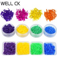 100pcs/Box 4 Colors Disposable Dental Wedges Wood Implante With/Without End Circular Holes Size Dental Teeth Wedges Plastic