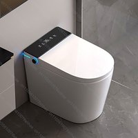 Smart Toilet with Automatic Lid Foot-sensing flush Heated Seat Warm Air Drying Intelligent Bidet Toilet Unlimited Water Pressure
