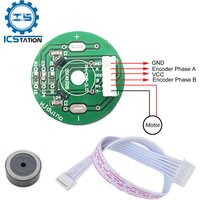 DC Motor Speed Sensor Module AB Phase Incremental Hall Sensor Encoder Magnetic Coding Speed Module for MCU Control