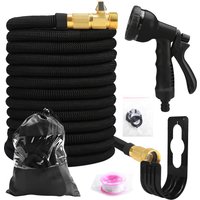 75/100/150Ft Expandable Garden Hose with 8 Functions Spray Nozzle Water Hose Expanding Water Pipe for Garden Irrigation Car Wash
