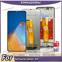 TFT LCD For Samsung A07 LCD Display Touch Screen Digitizer Assembly For Samsung A07 with Frame and Battery Cover