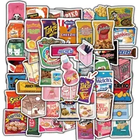 60Pcs Snack Pack Style A Sticker Set - Foodie Decor for Journals & Crafts RecordingYourLife Store