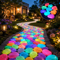 50pcs Luminous Stone in The Dark Garden Sidewalk Garden Terrace Lawn Garden Courtyard Fish Tank Aquarium Decoration Stone