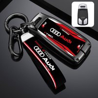 Zinc Alloy Car Remote Key Case Cover For Audi A4 B9 A5 A6 8S 8W Q5 Q7 4M S4 S5 S7 TT TTS TFSI RS Protector Shell Fob Accessories