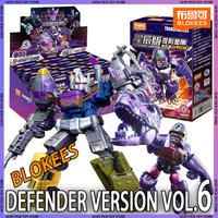 Blokees Transformers Defender Vol.6 Collectible Model Toys Blind Box Beast War Megatron Optimus Prime Bruticus Assembled
