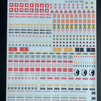 Detail Up Parts Universal Water Slide Decals Hangar Decals, High-Precision Custom DIY Plastic Model Kit Accessories