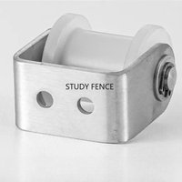 1pc H-groove Nylon Pulley 304 Bracket Nylon Groove Pulley Nylon Belt Double Hole Bracket Pulley Household Hardware Accessories