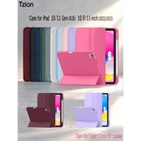 Case for iPad(A16) 11/10th Gen 11/10.9 Inch 2025/2022,Auto Sleep/wake Slim Tri-fold Stand Soft TPU Back Cover with Pencil Holder