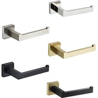 304 stainless steel toilet paper holder square base, roll paper holder and tissue holder perforated installation