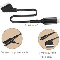 Scart to hdmi Compatible Cable Converter Professional Video Audio Adapter for HD TV DVD Game Accessories