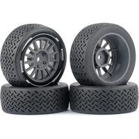 4pcs 1/14 Meijiaxin WRC Rally Remote Control Car Tamiya M Car RX12 Zhiding Leila Luo Universal Tires