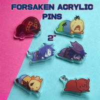 Forsaken Acrylic Pins - C00lkid Azure Two Time John Doe Noob Taph Brooch Cosplay Accessories Badge For Backpack Fans Gift