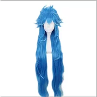 Anime ignihyde Cosplay Wig Idia cos Wigs Twisted Wonderland Men Blue Heat Resistant Synthetic Party Costume