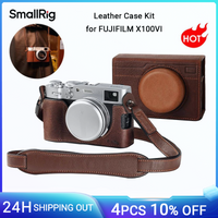 SmallRig X100VI Ledertasche-Set für FUJIFILM X100VI, inklusive Leder-Halbetui, Klapphülle und Schultergurt -4558
