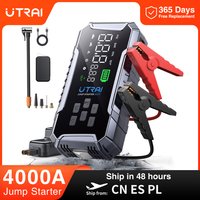UTRAI 4000A Auto-Starthilfe 160PSI Luftkompressor Tragbare Powerbank 16000mAh Auto-Batterie Notfall-Booster Startgerät