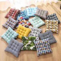 Chair Seat Cushion Thickened Student Stool Butt Cushion Office Four Seasons Hip Pad Breathable Soft Cotton Linen Home Decoration
