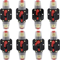 30A-150A Power Self-recovery Circuit Breaker, Car Audio Conversion Protection, Disconnect Fuse Holder 12V-24V DC