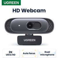 UGREEN USB Webcam 2K HD Mini Webcam For Laptop Computer Web Camera Dual Microphones for Youtube Zoom Video Calling 2K USB webcam
