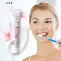 Laikou Sakura or VC Whitening Toothpaste Stains Removing Prevent Bad Breath Oral Cleaning Refreshing Reduces Plaque Dentifrice