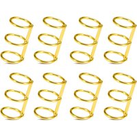 8 Pcs 3-Ring Metal Loose Leaf Binders Book Rings Perfect for DIY Travel Journals, Photo, Document Binding, and Craft Projects