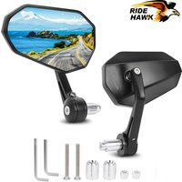 Motorcycle Bar End Mirrors E24 E-mark, Motorcycle Mirrors for Royal Enfield Classic 350 Interceptor Continental GT650 Scram 411