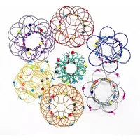 Educational Fidget Toys For Kids And Adults - Mandala Decompression Flower Basket & Steel Ring Sensory Halloween Christmas Gift
