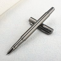 Luxury Quality PAILI 613A Metallic gray Pen School Student Office 0.38mm Nib Fountain Pen New