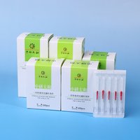100Pcs/set Disposable Acupuncture Needles Stainless Steel With 100Pcs Individual Guide Tubes Cannula Sterile