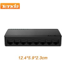Mini-commutateur Gigabit Tenda Ethernet 8 ports 1000 Mbps 10xFast RJ45 Hub Réseau SOHO Commutateur intelligent de bureau WIFI Plug & Play SG108