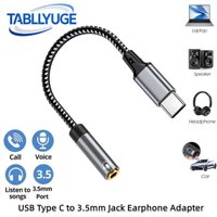 USB Type-C to 3.5mm Jack Earphone Adapter USB-C 3.5mm Jack Aux Audio Converter Cable Cord For Headphone Speaker Car Stereo