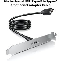 Front Panel Type-C Adapter Motherboard Header Extension Cable USB3.2 Type-E Key-A 20-Pin Connector to USB-C with PCIe Bracket