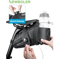 AliExpress NEWBOLER 2.5L Waterproof Bicycle Saddlebag Quick Release MTB Road Bike Saddlebag Reflective Striped BikeTool Bag MTB Accessories