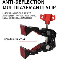 Multi-function Ball Head Clamp Ball Mount Clamp Arm Super Clamp with 1/4-20 Thread for GPS Phone LCD/DV Monitor LED Video