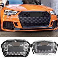 For Audi A3 8V S3 Sline 2017-2019 Racing Grills Front Honeycomb Hood Grill Not Fit RS3