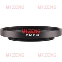 M42-M58 male M42 x1mm to female m58 Thread lens Filter Ring Adapter for camera macro focusing helicoids
