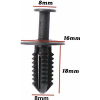 20Pcs For 8mm Hole Auto Plastic Fender Clips Auto Bumper Fastener Rivet Clips Trim Clip Retainer Clips A1249900492 B29