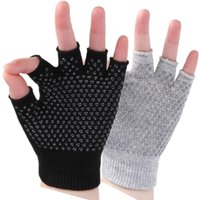 AliExpress OLOEY Half-Finger Workout Gloves Non Slip Fingerless Yoga Gloves Fingerless Pilates Glove Weight Lifting Glove for Women for Cycling